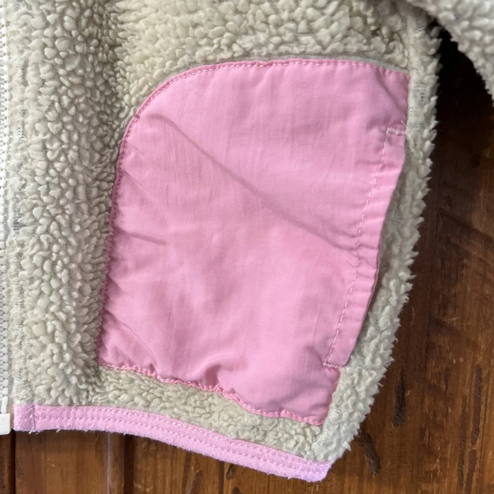 Patagonia Baby Retro X Jacket Rare‎ Vintage Cream Pink Sz 18 Months